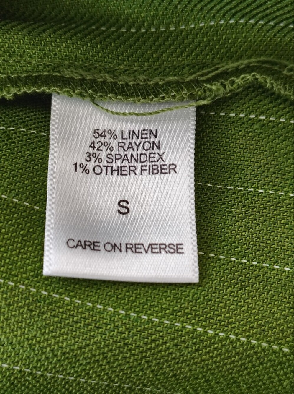 New York & Company Lime Green Pinstripe Blazer Size S - Picture 7 of 8